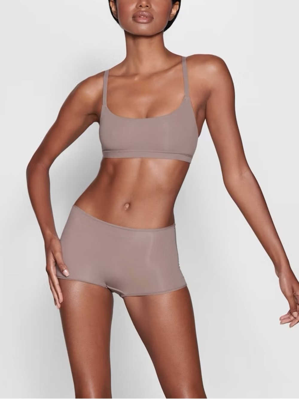 SKIMS FITS EVERYBODY Scoop Bralette Limited Edition Umber S